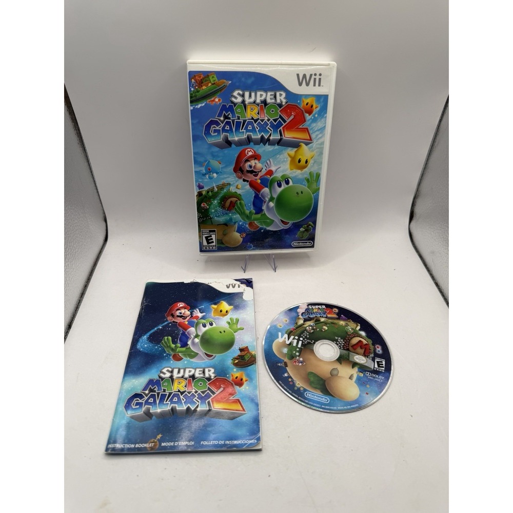 Super Mario Galaxy 2 (Nintendo Wii, 2010) COMPLETE TESTED CIB MANUAL Fast Ship